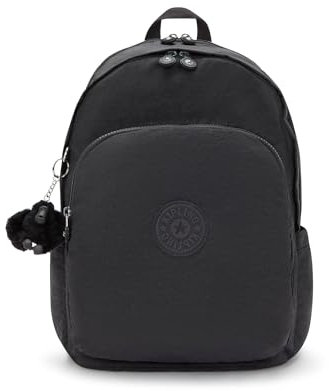 Kipling Delia Medium Rucksack, Black Noir, 13''L x 16.25''H x 8.5''D