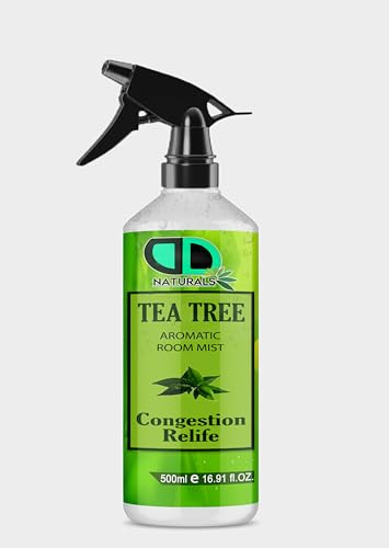 Tea Tree Aromatic Room Spray | Air Freshener for Home, Car & Office, Long-lasting Fragrance, Smoke free, Non-Toxic, Pillow Mist Spray 500ml