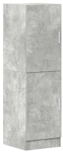 vidaXL Mobile da Cucina Grigio Cemento 38x41,5x131,5 cm Legno