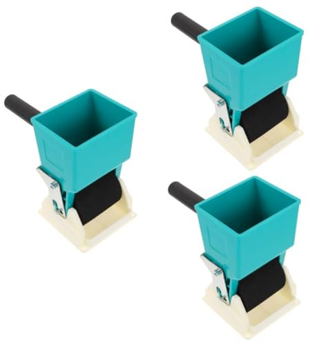 OSALADI 3 Pièces Applicateur de colle manuel rouleau de ruban adhésif j rouleau linoléum applicateur de colle pour revêtement de bricolage machine à coller le papier peint Plastique