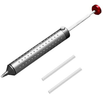 Outil de retraite de soudure, Pistolet à fer à souder électrique, Pompe à dessouder, Aspirateur de soudure, Ventouse Pompe à Dessouder, Pompe à dessouder électrique, avec 1 buse en silicone (218mm)