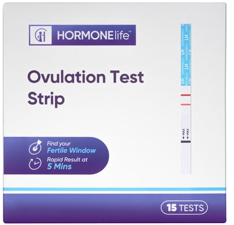 Ovulation Test Strips – LH Test for Ovulation Detection, Easy-to-Use Home Ovulation Tracking(LH Test Strips 15 Count)
