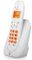 glowster Telefono senza fili con schermo e vivavoce, colore bianco, ideale per comunicazioni in casa e in ufficio.