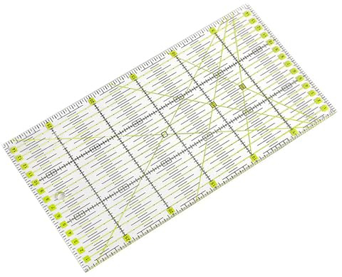 Règle de Couture 15x30 cm - Règle Patchwork Précise avec Marques d'Angle, Idéale pour Repassage, Quilting et Projets de Couture - Accessoire Indispensable