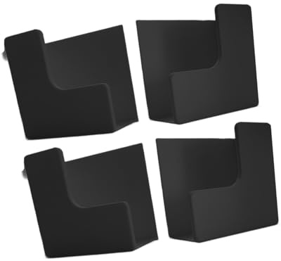 MERIGLARE Weight Scale Holder for Wall Storage Bracket for Body & Digital Scales Space Saving Stand for Gym Bedroom Kitchen, Black