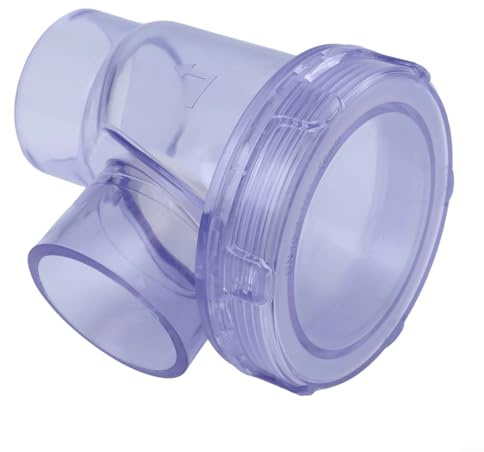 Válvula de remanso para tubos de drenaje de PVC de 50 mm, válvula de prevención de reflujo con versiones horizontales y verticales, para una construcción de PVC resistente de larga duración para (B)