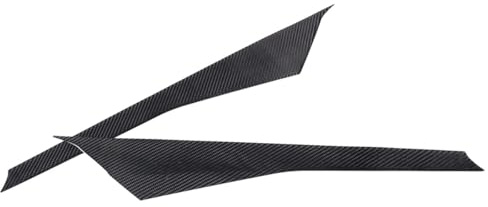 ZAPYVET For Corvette, C7 2014-2019 garniture de couverture pilier A pare-brise avant voiture en Fiber carbone souple, moulage panneau latéral Garniture de montant A pour pare-brise de voiture