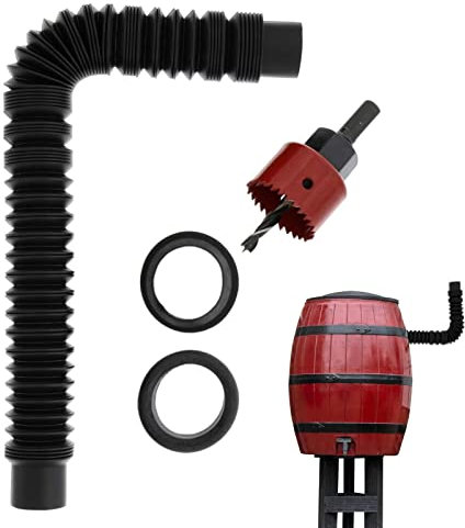Fukamou Conector Barril Lluvia - Desviador para Colector Lluvia - Kits y Accesorios Barril Lluvia, se Conecta fácilmente para regar Plantas en el hogar