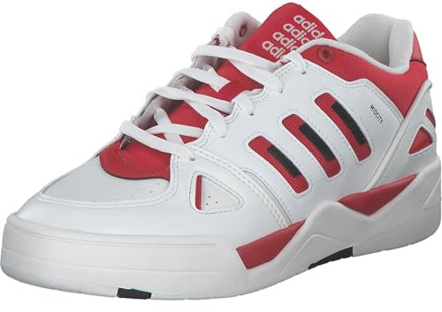 Adidas Homme MIDCITY Low Shoes, Cloud White/COLRED/Carbon Black, 41 1/3 EU