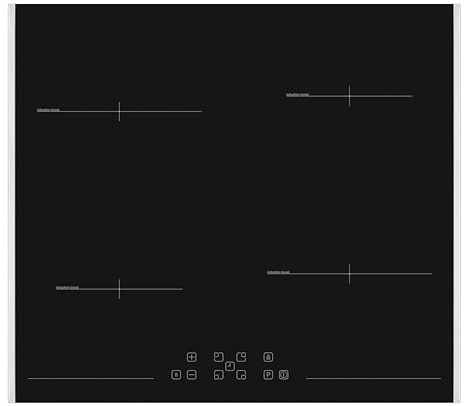 Sharp KH-6I19FT0K-EU Induktionskochfeld 60cm mit 4 Zonen, PowerBoost, TouchControl, Seitlicher Edelstahlrahmen