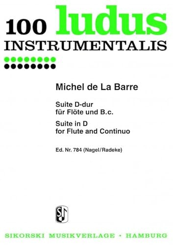 Suite: für Flöte und B.c.. 100. flute, basso continuo.