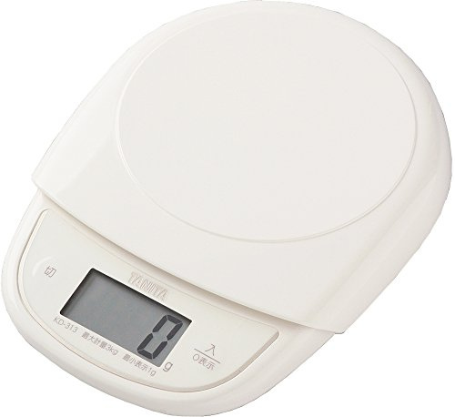 Tanita KD-313 IV Cooking Scale, Kitchen Scale, Cooking, Made in Japan, Digital, 6.6 lbs (3 kg), 0.4 oz (1 g) Unit, Ivory