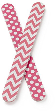 Manicare Lot de 2 Limes à Ongles Coussinées, Lime à Ongles Double Face Grain Moyen, Pour Ongles Naturels et Faux Ongles, Manucure et Pédicure