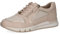 CAPRICE Comfort Damen Sneaker flach mit Reißverschluss Elegant, Beige (Beige Comb), 40 EU