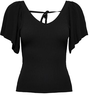 ONLY Stickad topp ONLLEELO stickad topp, svart, S