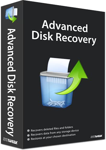 Systweak Advanced Disk Recovery Software 1 PC 1 Year | Återställ raderade alla filer och video och andra filer från Windows PC | USB | Extern hårddisk (endast e-postleverans, på 2 timmar - ingen CD)