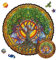 UNIDRAGON Original Holzpuzzle — Mandala Tree of Life, 200 Teile, Mittel 9.8 x 9.8 Zoll (25 x 25 cm) Schöne Geschenkverpackung, Einzigartige Form Erwachsene und