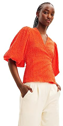 Desigual BLUS_LOIRA, 7002 ARANGE, S, Colore: Arancione., S