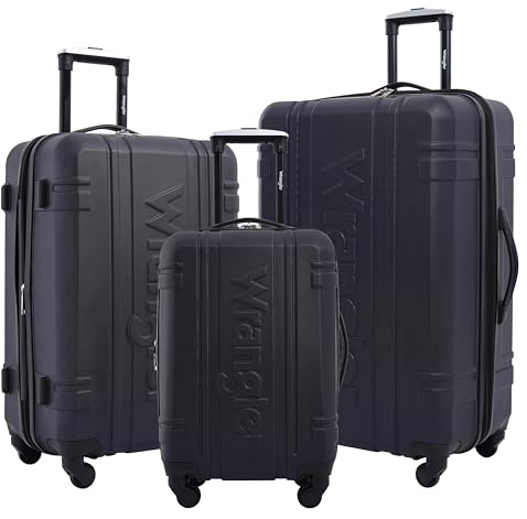 Wrangler 3 Piece Astral Travel Luggage Set, Dark Sapphire