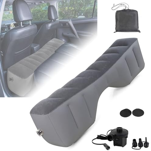 MEIRRAI Matelas Gonflable Voiture, Siège Arrière élargir Pied Rembourré, pour SUV, MPV, RV, lit de Voyage de Voiture, Lit Voiture de Camping pour Excursio