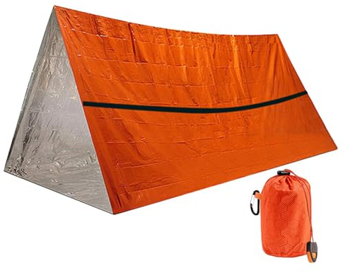 JIEBWCHA Survival Sleeping Bag, Camping Bivouac Sleeping Bag, Waterproof Sleeping Bag, Survival Sleeping Bag, Aluminum Film, Bivouac | Survival Shelter Lightweight Outdoor Supplies