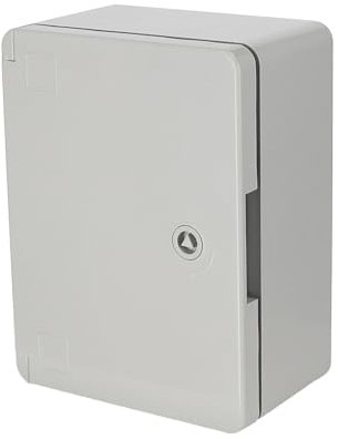 Coffret Électrique Étanche IP65 280x210x130 mm Gris - Boîtier de Distribution Électrique en ABS avec Plaque de Montage Galvanisée - Installation Murale pour Extérieur, Garage, Atelier - Horoz Electric