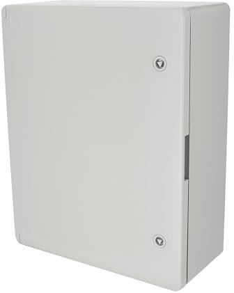 Quadro Elettrico da Parete 500x400x180 mm IP65 Grigio - Scatola di Distribuzione in ABS con Piastra di Montaggio Zincata - Armadietto per Impianti Elettrici da Esterno e Interno - Horoz Electric