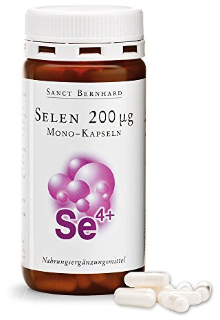 Sanct Bernhard Selen-200 µg-Mono-Kapseln, Inhalt 180 Kapseln für 6 Monate
