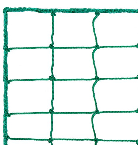 Aoneky Fotboll Backstop Nät - 3x3/3x4,5/3x6/3x9/3x12 meter, Multisport Barriärnät för Sport Basket Fotboll, Stoppa Bollen Säkert Staket Nät för Utomhus Bakgård Trädgård, Polyeten Rep, Grön