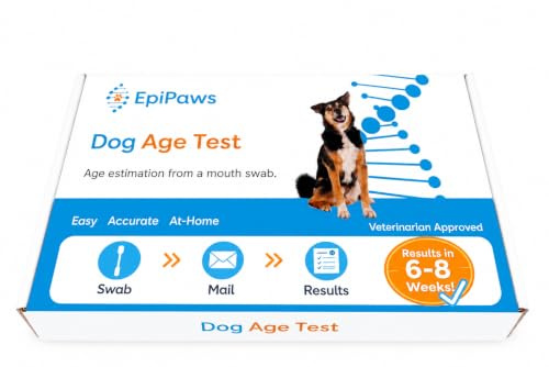 EpiPaws Husdjurstest, ålderstest för hundar och katter, epigentiskt biomarkörtest, hemma, säkert, enkelt och prisvärt, inkluderar välbefinnande för ditt husdjurs livsfas, perfekt för räddade husdjur