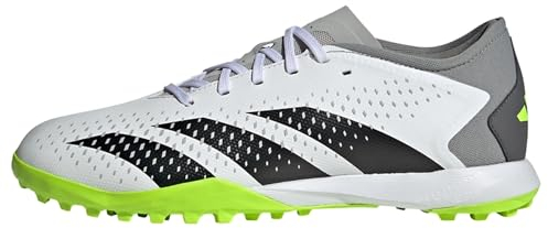 adidas Unisex Predator Accuracy.3 Low Turf Boots, Cloud White/Core Black/Lucid Lemon, 11 UK