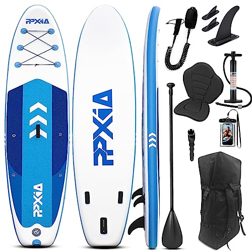 SUP Board, Aufblasbares Stand Up Paddling Board Set Breites Stabiles Design 320×84×15cm/335x84x15cm bis 200KG mit Komplettes Zubehör, Stand Up Paddle Board Surfbrett Surfboard für Kinder & Erwachsene