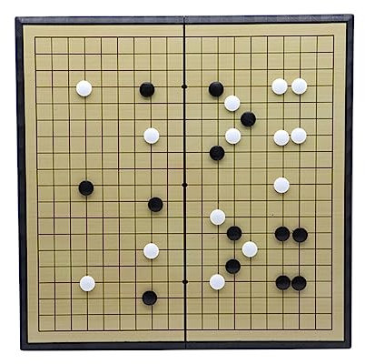 wisoolkic Tragbares Go Spiel aus PVC, wiederverwendbar, zusammenklappbar, wasserdicht, niedlich, für Kinder, Schüler, Weiqi Spielzeug