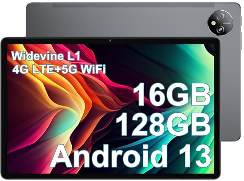 Blackview Tab80 10 surfplatta, Android 13,16 GB RAM + 128 GB ROM (1 TB TF), octa-core, 4G LTE + 5G wifi, 1280 x 800 HD + IPS, 13 MP kamera + 8 MP 7680 mAh Type-C/Face