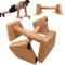 2× Liegestützgriffe aus Holz – Push-Up Bars & Parallettes für Calisthenics, Handstand & Krafttraining | Ergonomisch, Rutschfest, Gelenkschonend & Kompakt für Zuhause & unterwegs