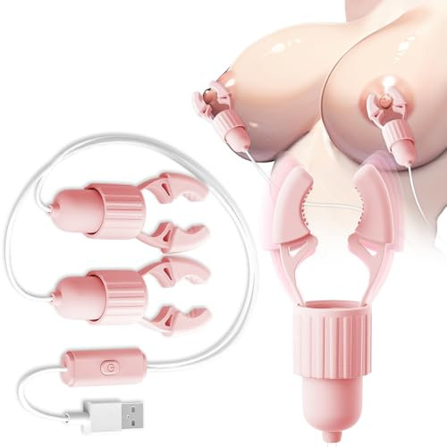 Kutocesy Pinze Capezzoli 12 Modalità Morsetti per Capezzoli e Labia Giocattolo BDSM Morsetti per Capezzoli Giocattoli Sessuali per Coppie Sesso Estremo