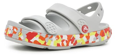 Crocs Crocband Cruiser Sandali, Atmosphere/Flame, 1 UK, Fiamma d'atmosfera, 32/33 EU
