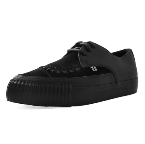 Icon Carnaby Street (T.U.K. Men's A9362 Black Suede Leather Pointed Bumper Creeper Sneaker Shoes Size UK 6-12 EU 40-46 (Black, UK Footwear Size System, Adult, Men, Numeric, Medium, 10)