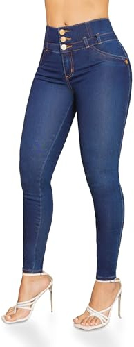 Bula, High Rise Butt Lifter Jean for Women - Shaping and Stylish Fit, Push-Up Pants with Pockets Stretch Denim for Greater Comfort - Made in Colombia