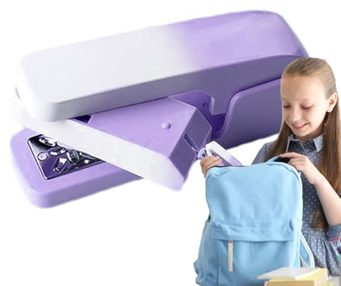 Desk Staplers - Compact Swivel Stapler, Adjustable Angle Stapling Machine | Strong 360 Degree Ofice Stapler with Anti-Jam Design, Desktop Tool for Classroom and Study Table Organization