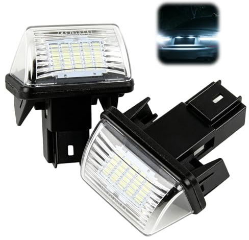 2 Piezas Placa de Matrícula LED compatible con Berlingo Saxo Xsara Partner