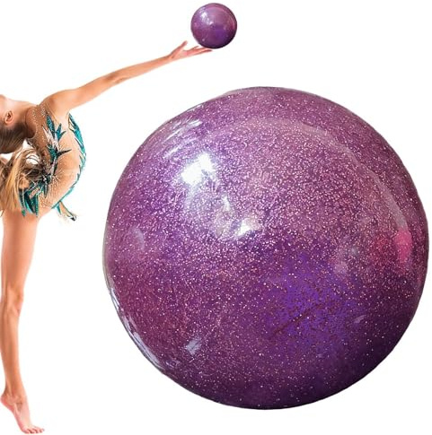 Generisch Ballon de gymnastique - 15 cm - Pour entraînement rythmique - En PVC hautement élastique - Ballon de gymnastique - Équipement de force de coordination d'équilibre - Pour filles et femmes