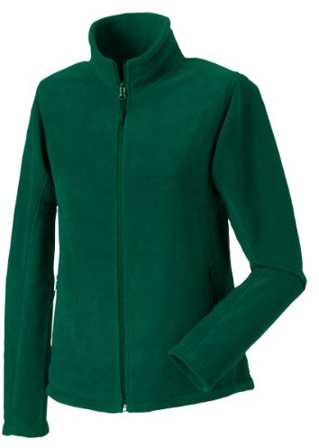 Russell Colours Ladies Full Zip Outdoor Fleece Jacket (M) (Bottle Green)