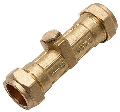 Merriway® BH01652 15mm Non-Return Double Check Valve - Brass