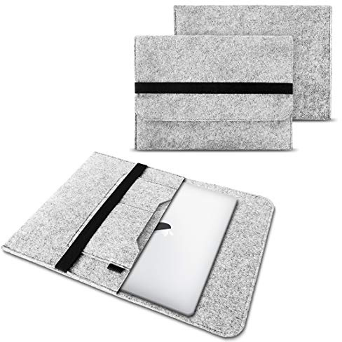 NAUC Laptop Tasche Sleeve Hülle Schutztasche Filz Cover für Tablets und Notebooks Farbauswahl kompatibel mit Samsung Apple Asus Medion Lenovo Bitte GRÖSSE IM Text BEACHTEN