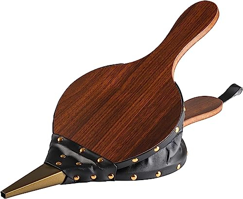 Tebery 17 x 7.5 Wooden Bellows, Lighter Fireplace Blower, Brown