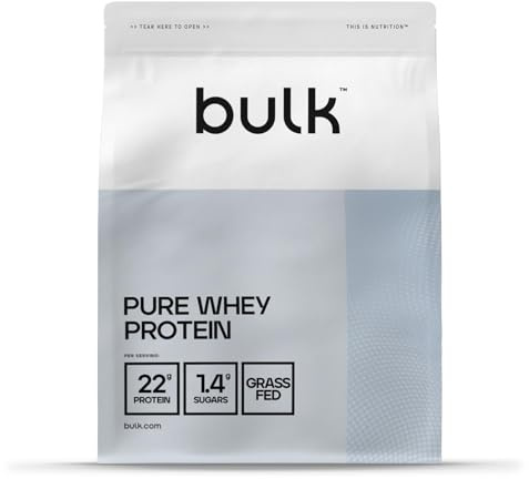 Bulk Pure Whey Proteína en Polvo | Especuloos | 22g Proteína 5g BCAA porción | Batido de Whey | Bajo en azúcar | Promueve el crecimiento de la recuperación muscular | Mezcla fácil | 1kg