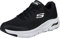 Skechers Arch FIT, Zapatillas Hombre, Black Textile Synthetic White Trim, 45.5 EU