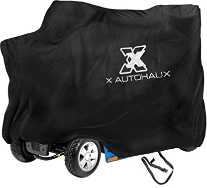 X AUTOHAUX - Funda Impermeable para Scooters y Motos de 3 o 4 Ruedas, protección Frente al Sol, la Lluvia y el Viento, 183 x 76 x 157 cm
