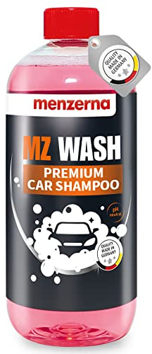 menzerna MZ Wash I Car Wash 1L I Premium Car Shampoo to Remove Dust, Dirt and Grime I Car Soap to Prep for Buffing & Polishing Compounds I Quick Dry and High Shine Finish I with a Tropical Scent